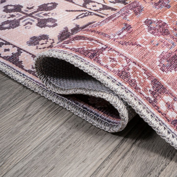 Victoria Ornate Persian All-over Washable Area Rug